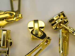 gold locks for clothing zippers, accessories