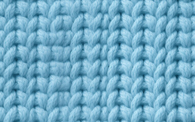 Soft Blue Knit Sweater Texture