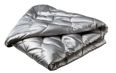 Low Weighted Soft Blanket Isolated On Transparent Background PNG.