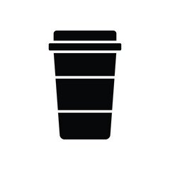 paper cup icon vector design template simple and clean