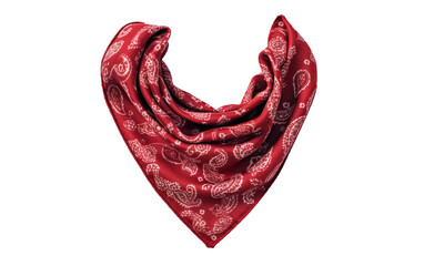 Soft And Smooth Bandana Scarf Isolated On Transparent Background PNG.