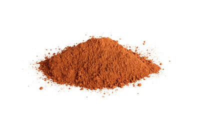 Cocoa Powder Isolated, Cacao Dust Pile, Dry Ground Cocoa Beans, Cocao Powder Pile for Chocolate