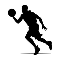 Vector of Basketball players silhouettes, Basketball silhouettes.