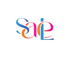 Sale Text Typography Design Element flyer, banner design.