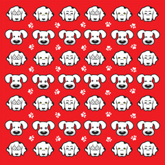 dogs pattern design vector
