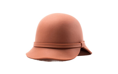 Beautiful Pink Cloche Hat Isolated On Transparent Background PNG.