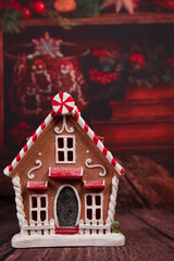 Christmas toys decoration of photography set for seasonal themed photoshooting