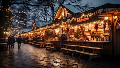 Christmas market in Munich, Germany.