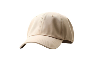 Branded White Dad Hat Shorts Isolated On Transparent Background PNG.