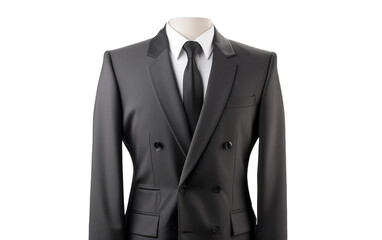 Dashing Double Vent Blazer Isolated On Transparent Background PNG.