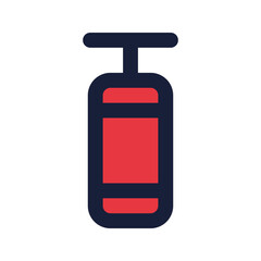 punching bag flat line icon