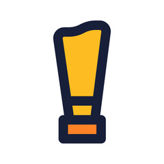 trophy flat line icon