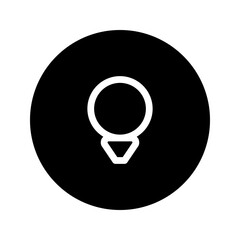 golf line circular icon