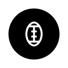 rugby line circular icon