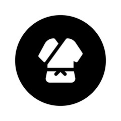 karate glyph circular icon