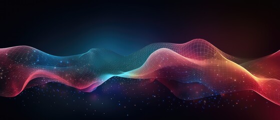 Dynamic Minimal Background with Flowing Dots and Big Data Design ,for Marketing Materials, brochures, flyers, magazine, business card,and banner
