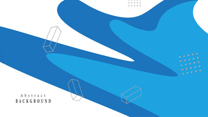 Blue white liquid color background design. Fluid gradient composition. Vector illustration.