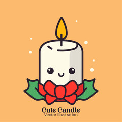 Holiday Vector Design: The Adorable Christmas Candle