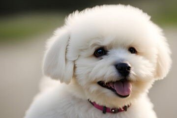 lovely bichon.Generative AI