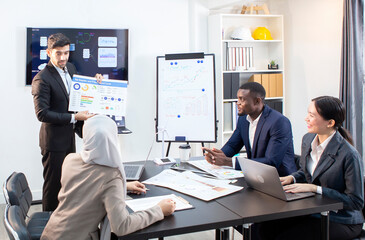 Executives are meeting to plan marketing activities.