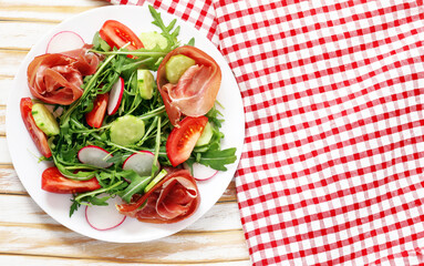 fresh organic natural salad for healthy eating