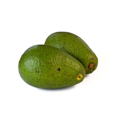 Avocado isolated on white background.