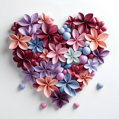 Beautiful colorful hearts background