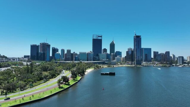 Elizabeth Quay Perth CBD Skyline WA