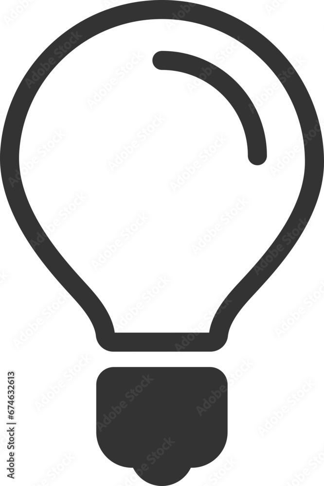 Poster light bulb icon vector. llightbulb idea logo concept. lamp electricity icons web design element. led