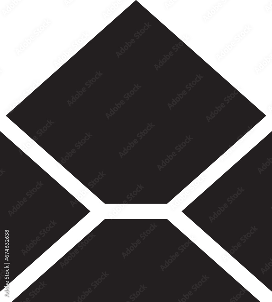 Poster mail icon vector sign. letter envelope symbol. message send to address illustration.