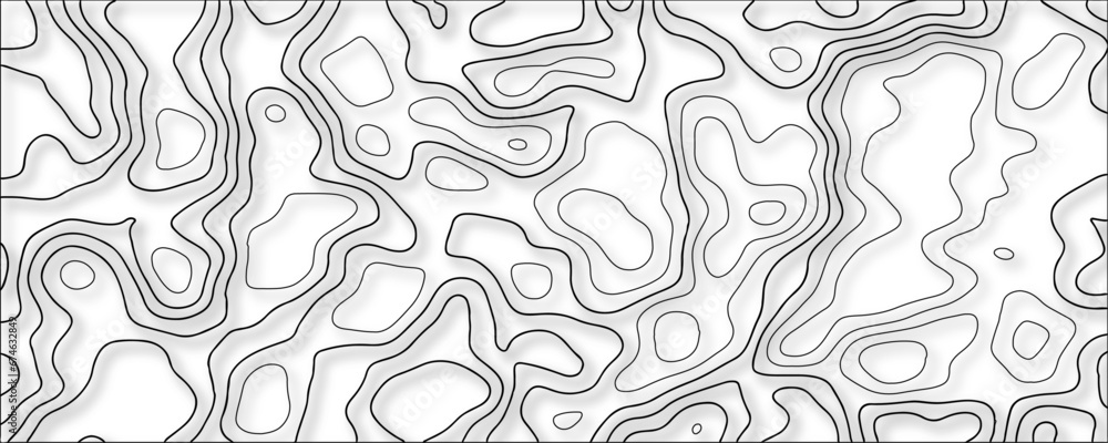 Poster contour map background. vector geography scheme and terrain. topography grid map. stylized topograph