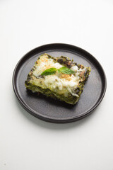 Green pesto lasagna italian peruvian gourmet comfort food