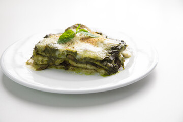 Green pesto lasagna italian peruvian gourmet comfort food