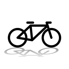 Simple and attractive bicycle vector
