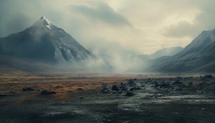 landscape with clouds