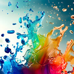 „Aqua-Explosion: Ein erfrischender Wasser-Splash für sinnliches Vergnügen“