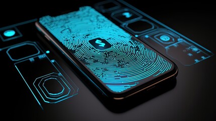 Cybersecurity of personal data safety smartphone