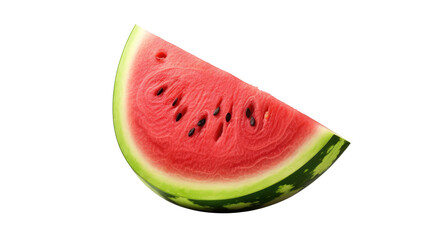 closeup of refreshing watermelon isolated on clear png background and transparent background, AI generative.
 - obrazy, fototapety, plakaty