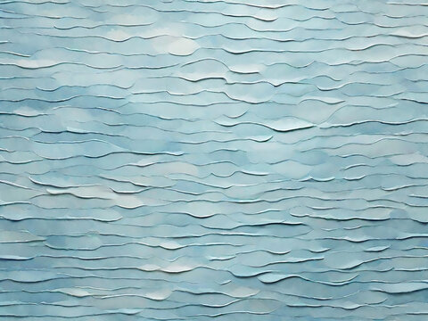 Abstract light blue pattern, spatulated and watercolor style, small nuanced ripples evenly spaced