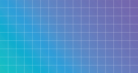 a grid of squares with a blue and green background