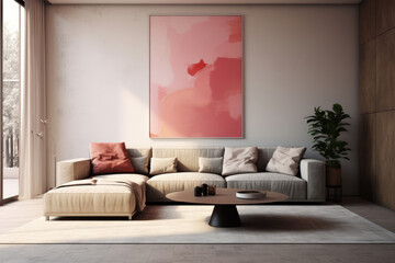 Modern Home Interior Background Minimalistic Living Room