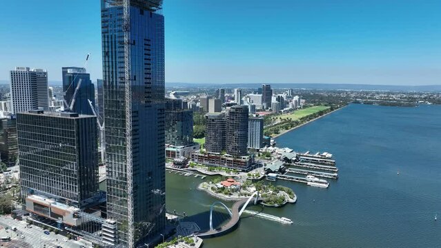 Elizabeth Quay Perth CBD Skyline WA
