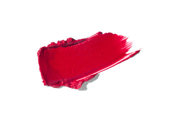 Cosmetic texture smudge lipstick flame red fire shape