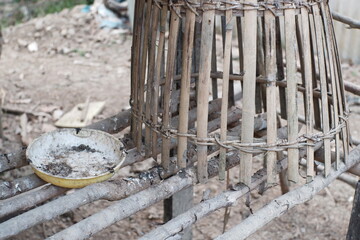 Traditional chicken cage or coop. © Ahmad Jamiardi 
