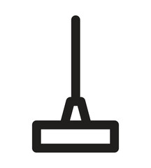Dustpan icon with outline and glyph style. dustpan line icon in white and black colors. dustpan flat vector icon
