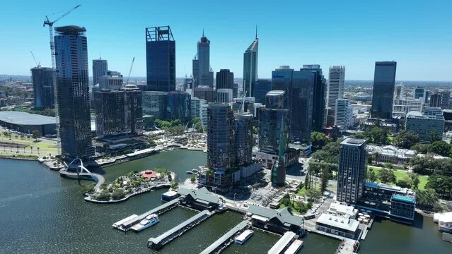 Elizabeth Quay Perth CBD Skyline WA