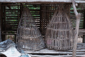 Traditional chicken cage or coop. © Ahmad Jamiardi 