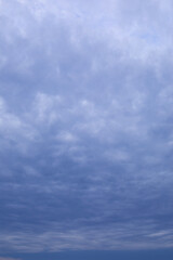Obraz premium Dark storm clouds before rain. Natural weather dramatic background.