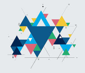 Abstract modern background with geometric shapes vector illustration