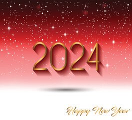 2024 Happy New Year background.